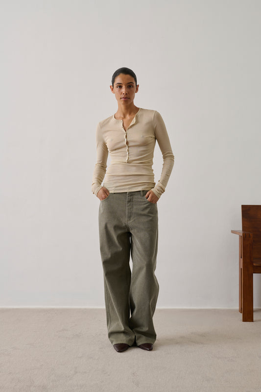 Ballerines Orso - Terre D'Ombre - Cuir - Femme