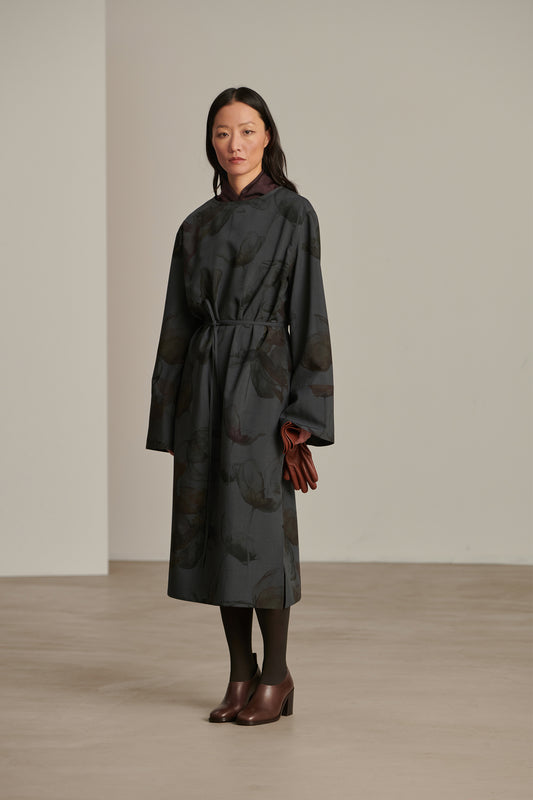 Vestido Cyclades - Gris antracita - Lana - Mujer