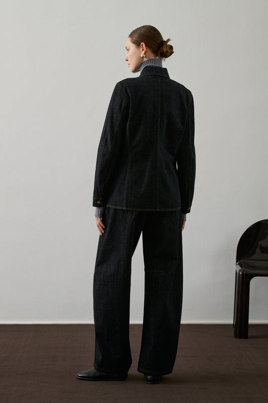 Veste Garry - Denim Brut Noir - Coton - Femme