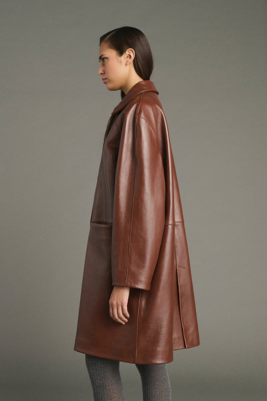 Pull Karl - Marron Chiné - Laine Mérinos - Femme
