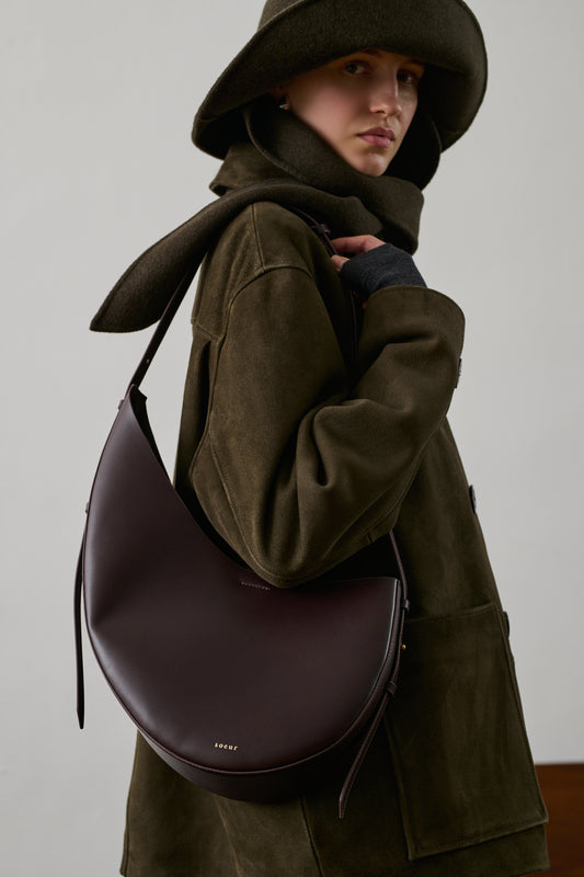 Bolso Winona - Burdeos Oscuro - Cuero - Mujer
