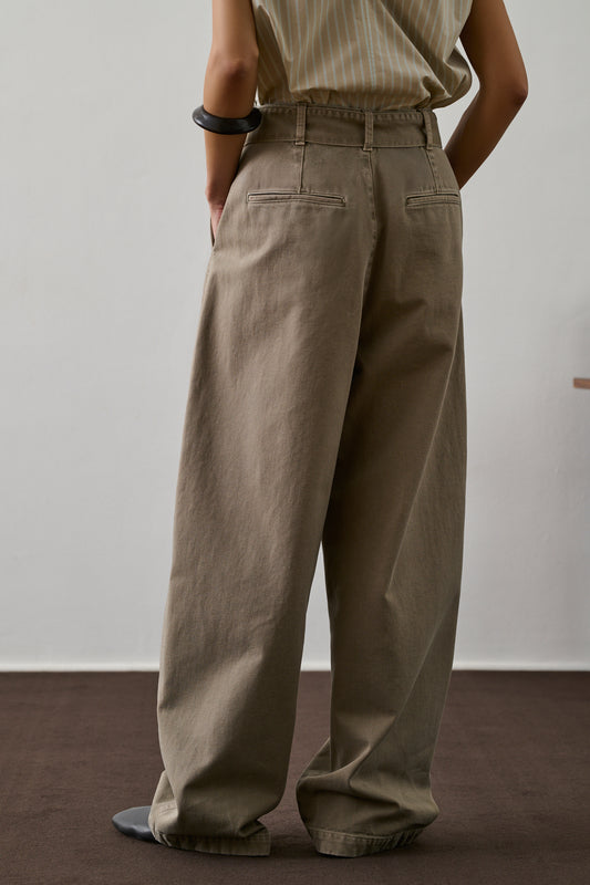 Jean Gaby - Gris/Beige - Coton - Femme