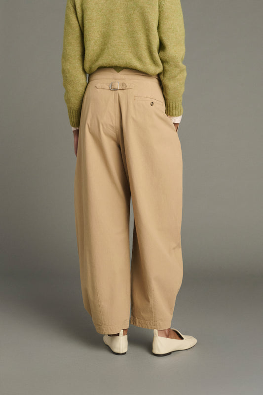 Pantalon Lambert - Beige - Coton - Femme