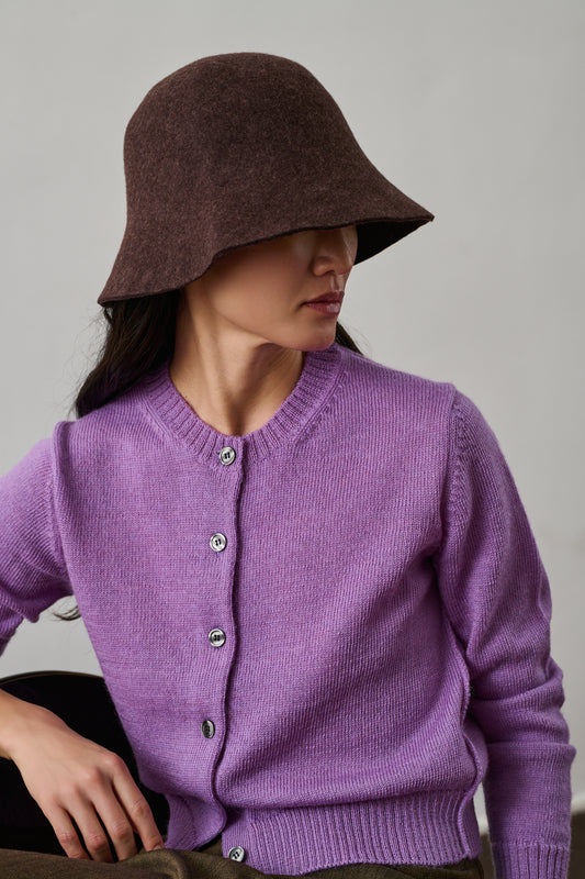 Gerald hat - Brown Marl - Wool - Women