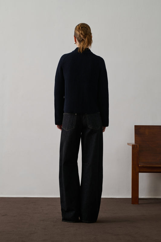 Cárdigan Flaubert - Navy - Lana - Mujer