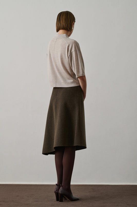 Elton polo - Off-White - Wool - Women