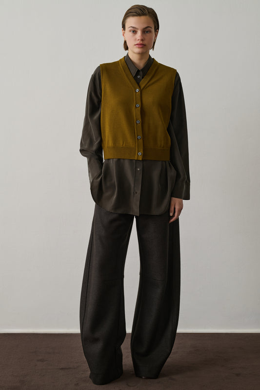 Chiara Cardigan - Bronze - Wool - Women