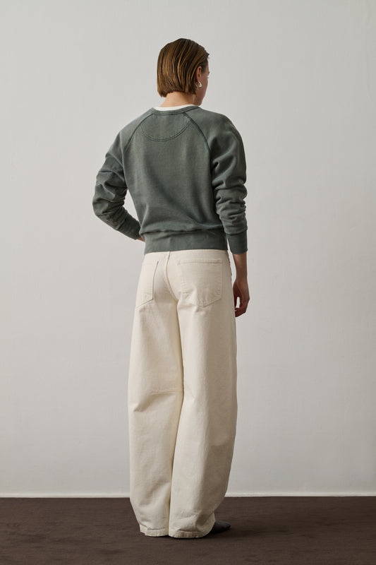 Sweatshirt Apollo - Grey Green - Cotton - Women