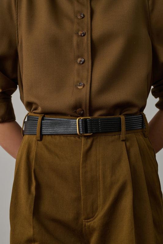 Fiora belt - Black - Leather - Women