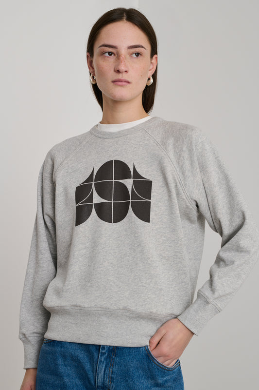 Pascal Sweatshirt - Marl Grey - Cotton - Women