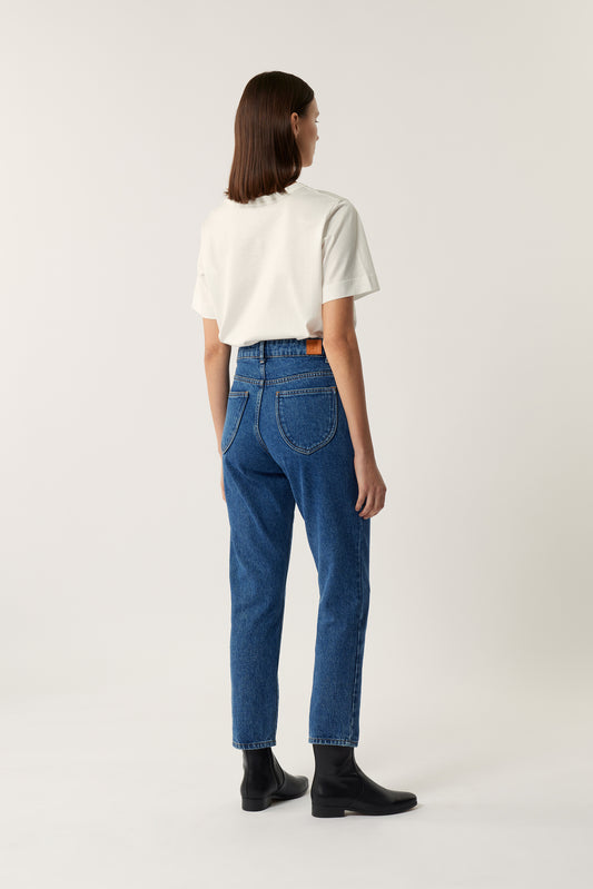Barney Jeans - Washed Blue denim - Cotton - Women