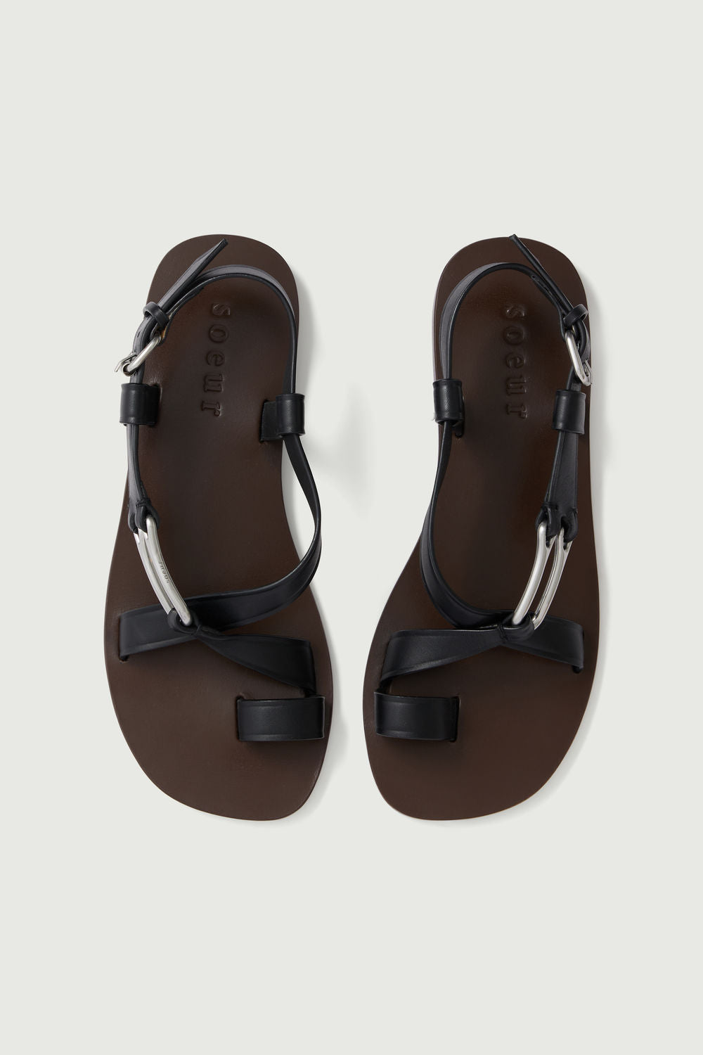 Sandales Cordoue - Noir - Cuir - Femme