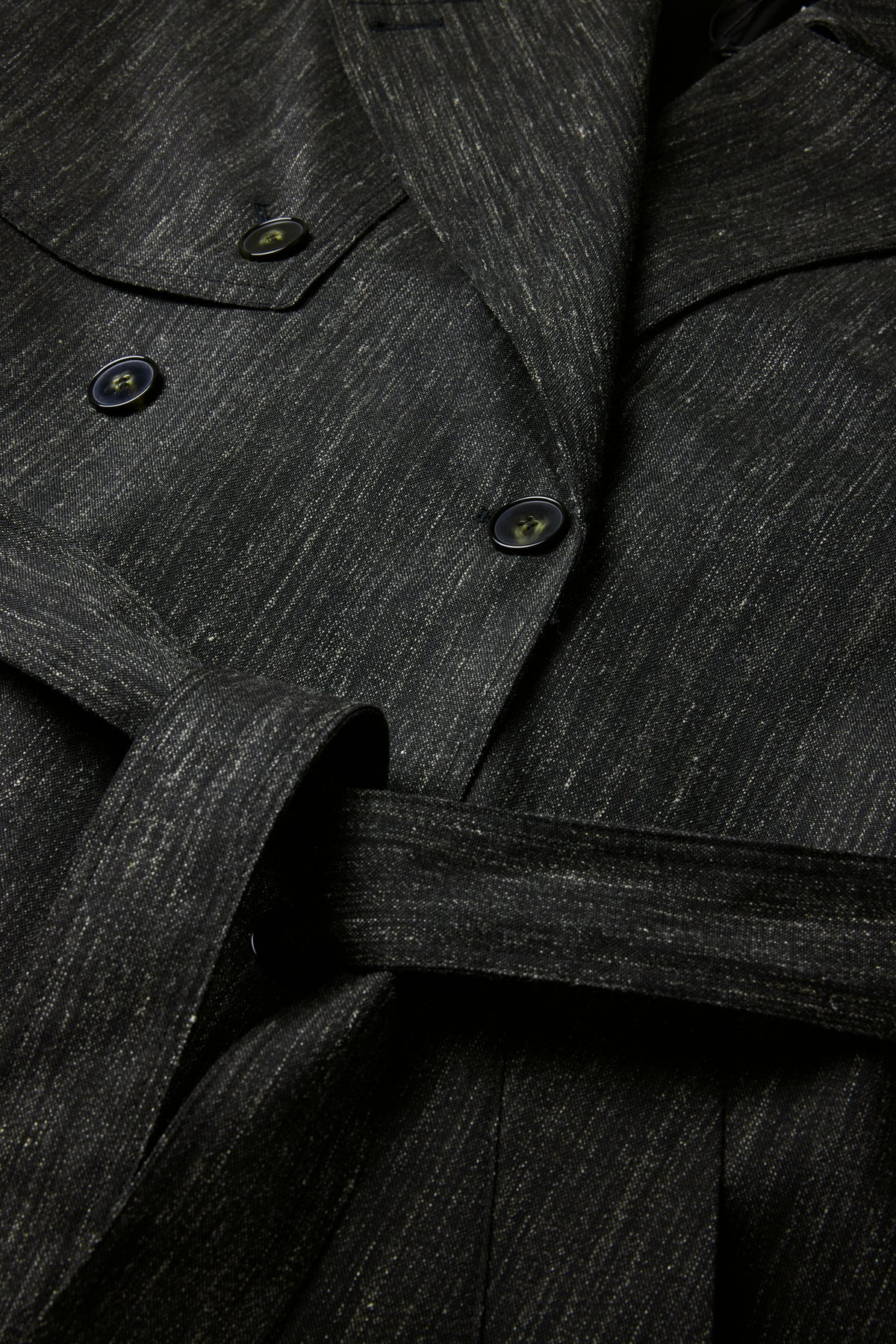 Trench Jourdain - Gris Anthracite - Laine - Femme