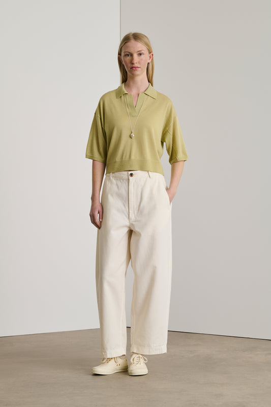 Polo Elton - Sauge - Laine - Femme