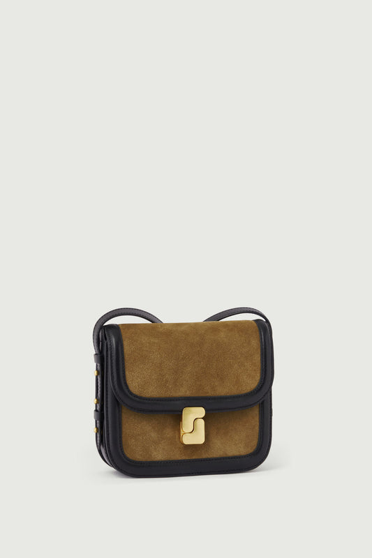 Bolso Bellissima Mini - Bronce/Negro - Cuero - Mujer
