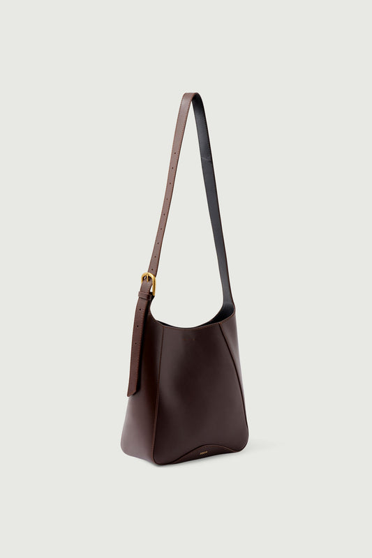 Bolso Uma Mini - Chocolate - Cuero - Mujer