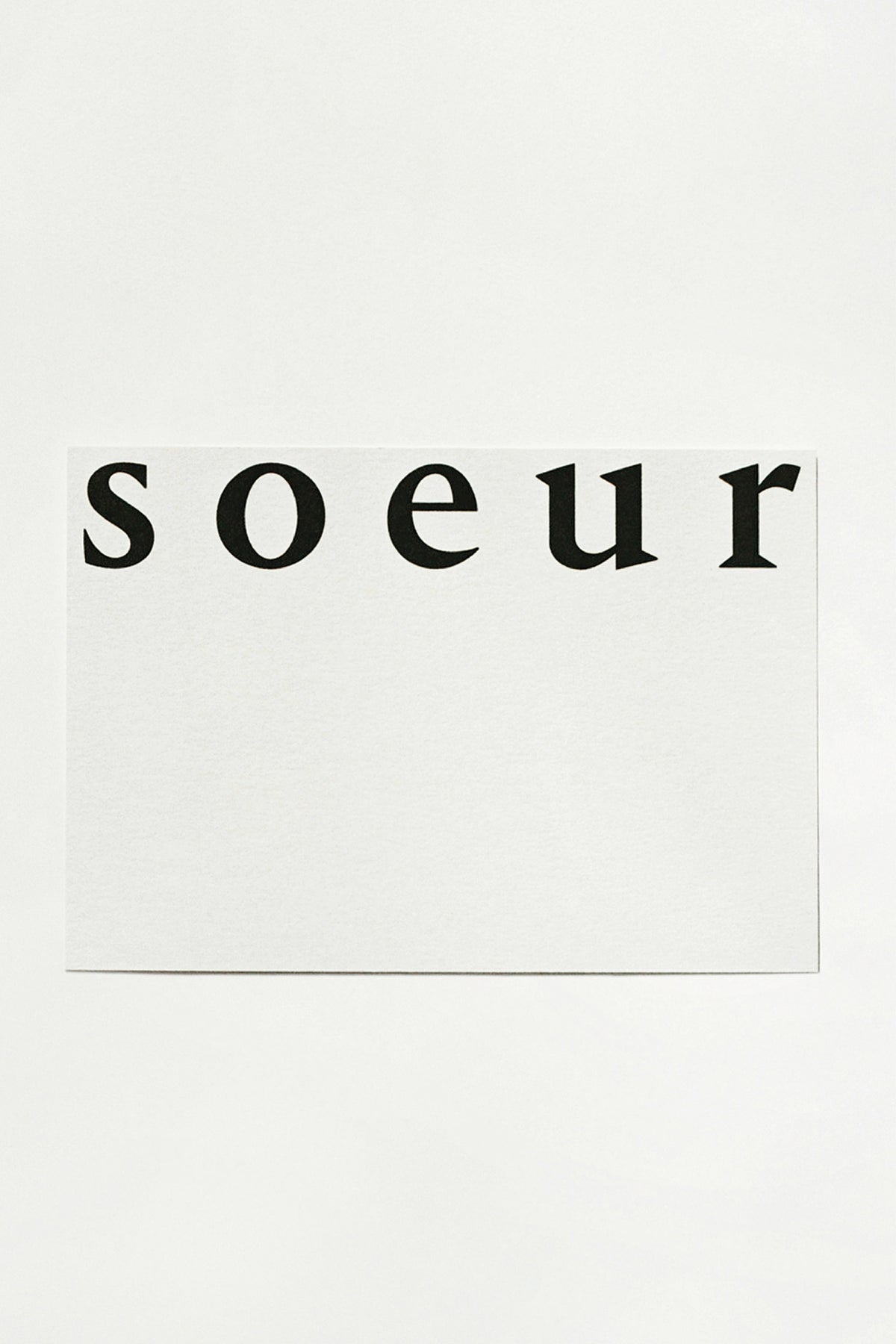 E-Tarjeta Regalo Soeur N°1