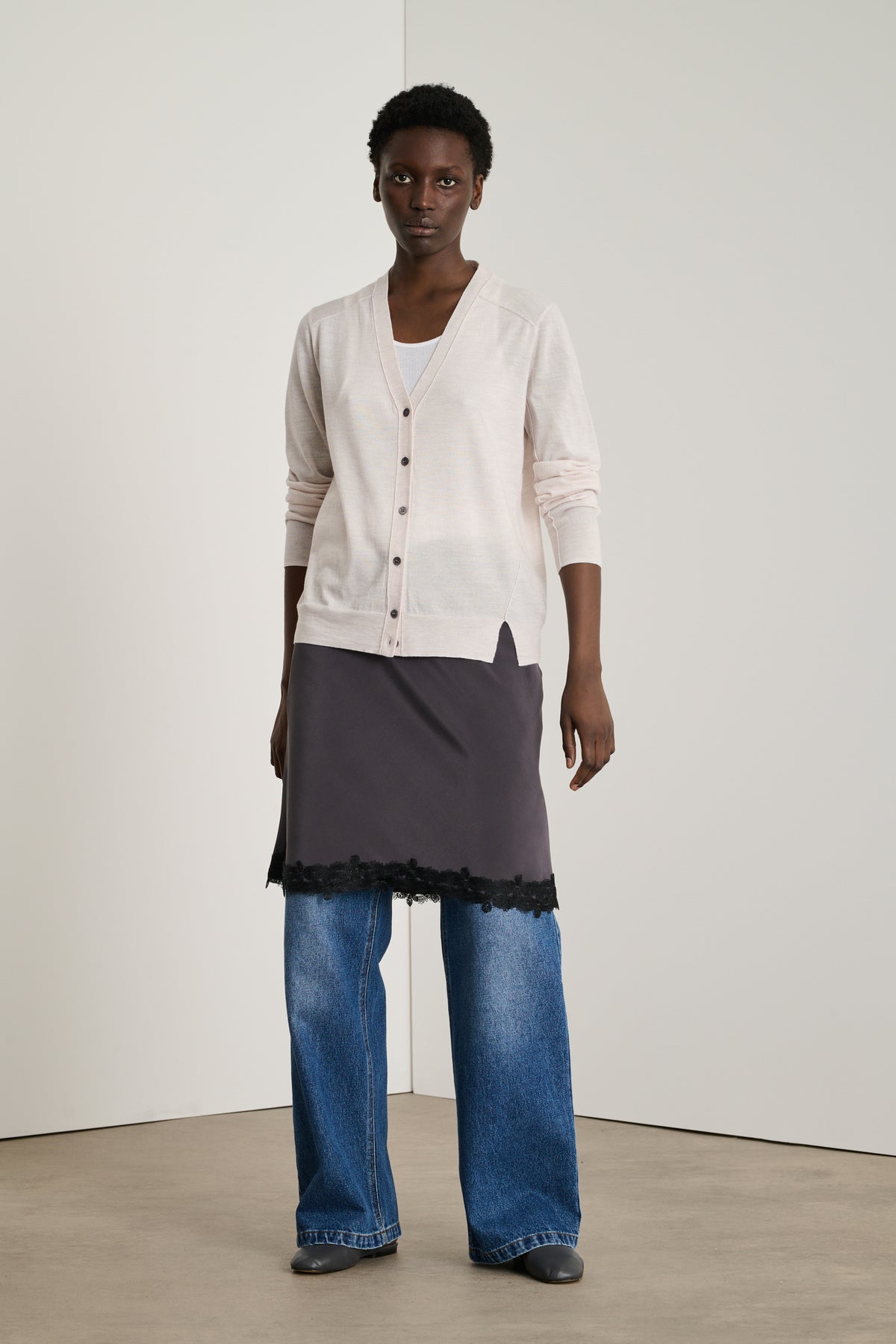 Alyssa Cardigan - Off-White - Wool - Women vue 2