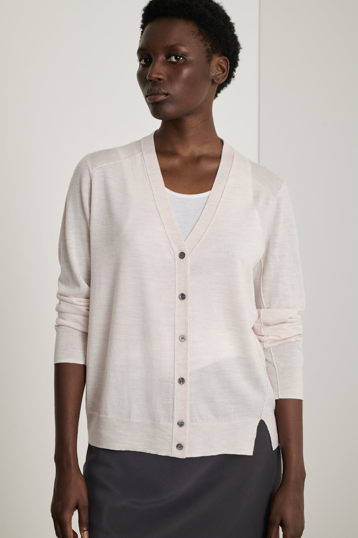 Alyssa Cardigan - Off-White - Wool - Women