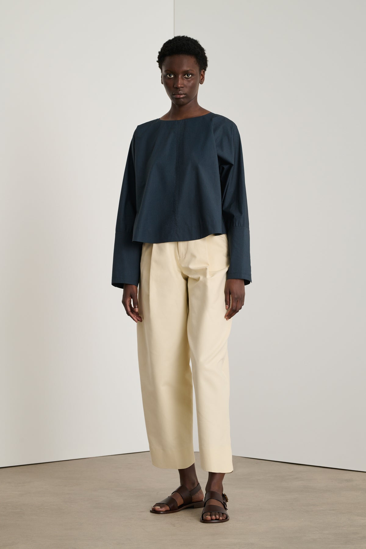 Blouse Armand - Bleu Nuit - Coton - Femme vue 5
