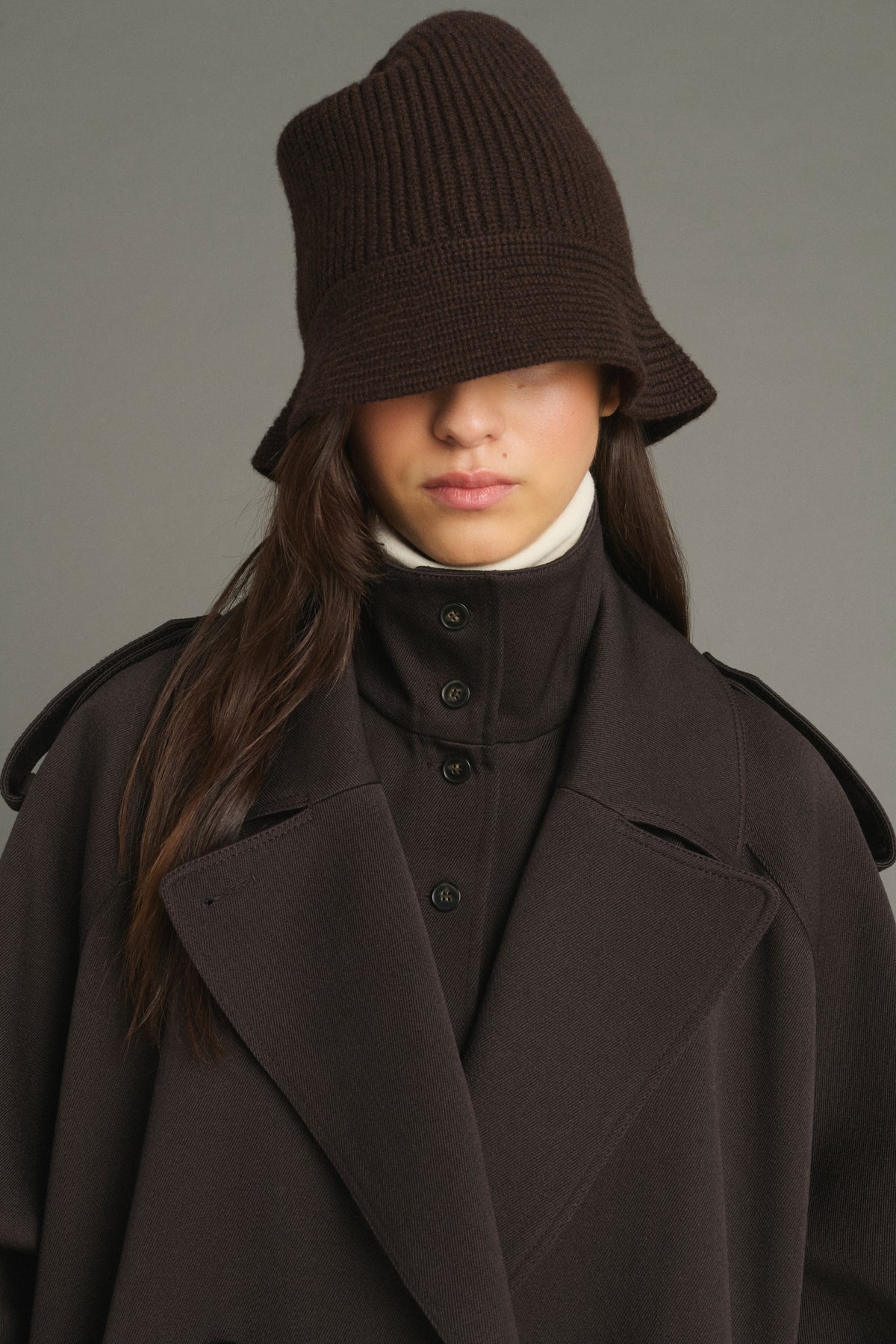 Chapeau Kendall - Marron Chiné - Laine - Femme vue 2