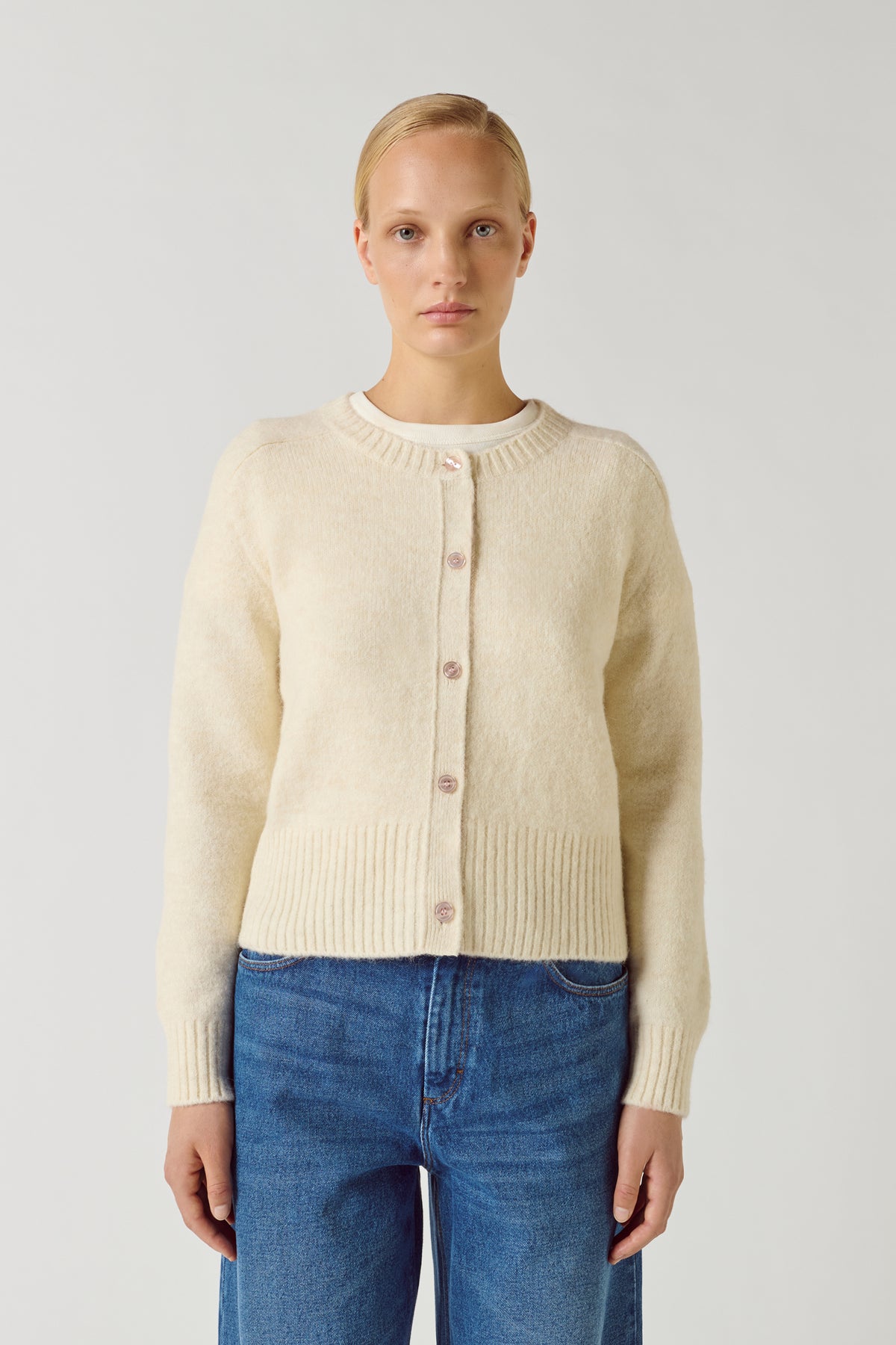 Cardigan Lyne - Ecru - Femme vue 1