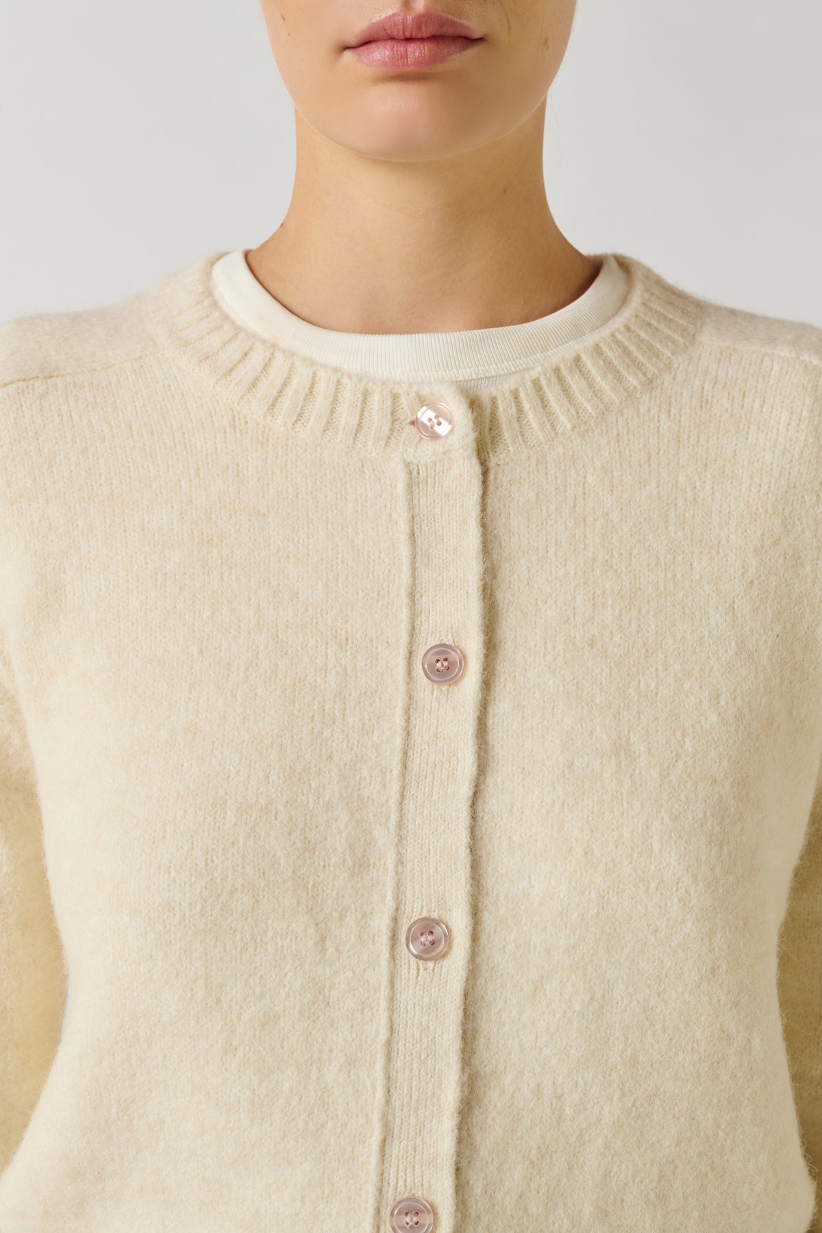 Cardigan Lyne - Ecru - Femme
