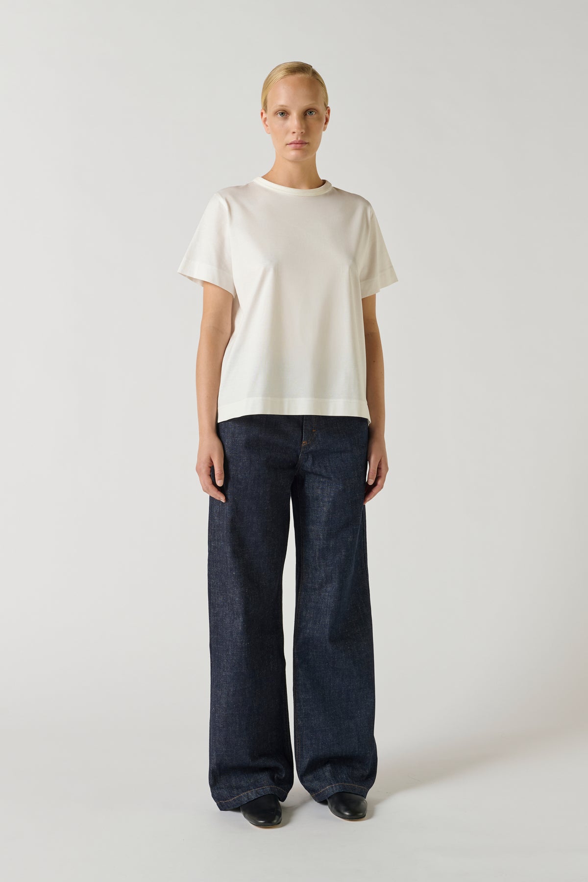 Tee-Shirt Basic - Blanc - Coton - Femme vue 2