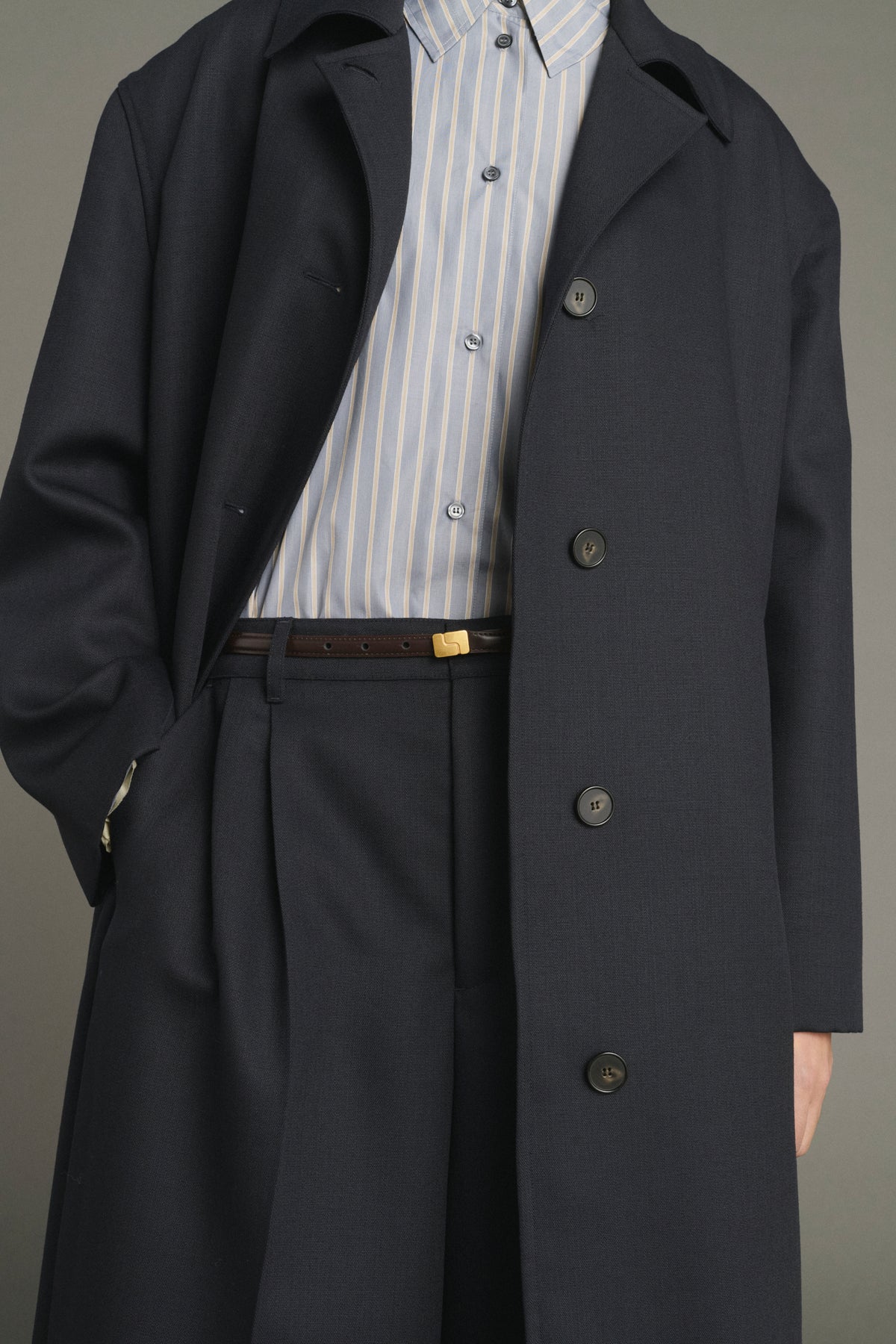 Manteau Liam - Deep Navy - Laine - Femme vue 3