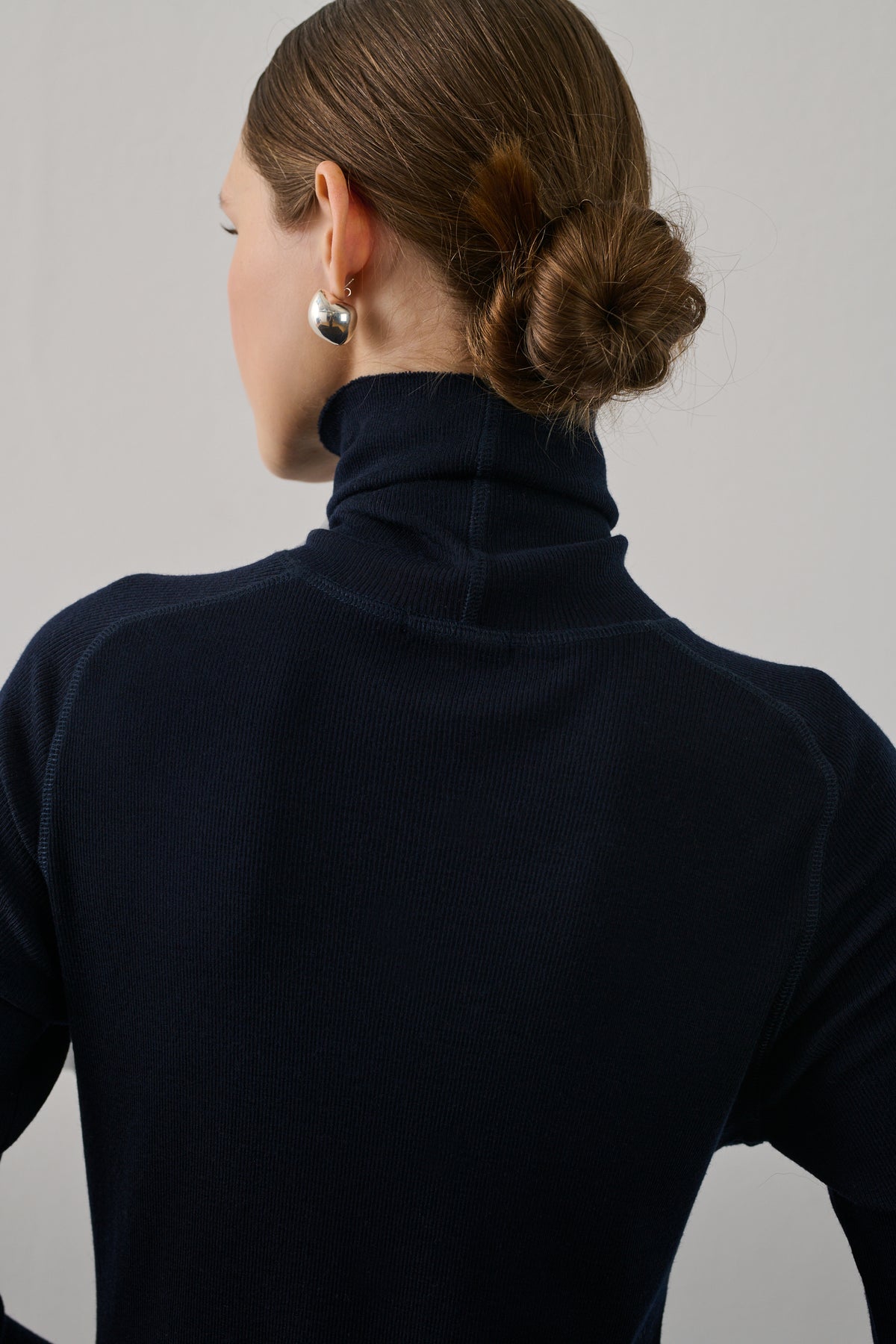 Robe Georgia - Deep Navy - Laine - Femme vue 3