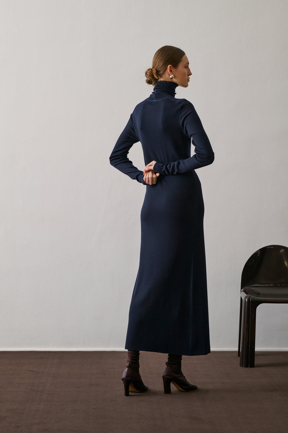 Robe Georgia - Deep Navy - Laine - Femme vue 2