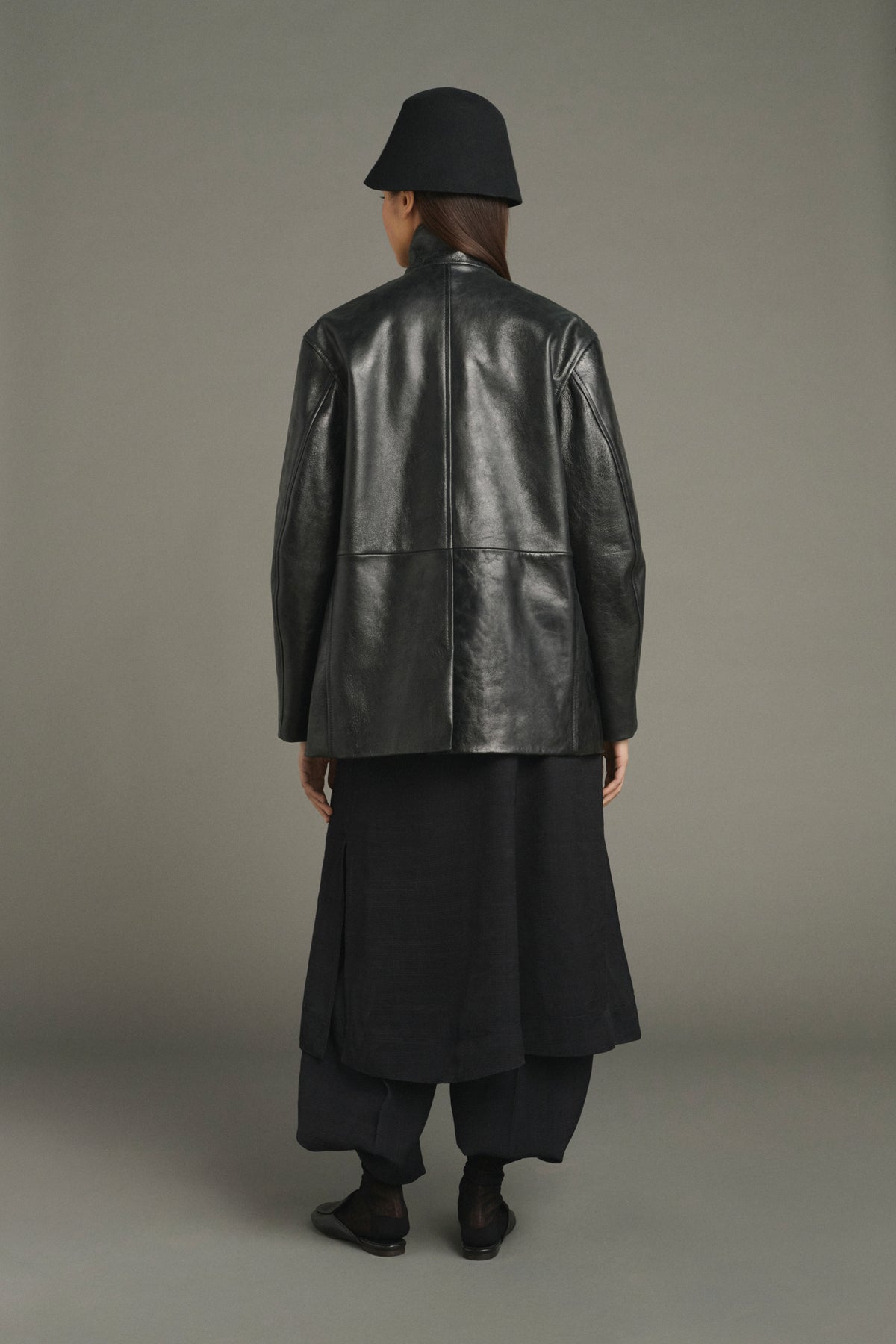 Veste Luciano - Noir - Cuir - Femme vue 2