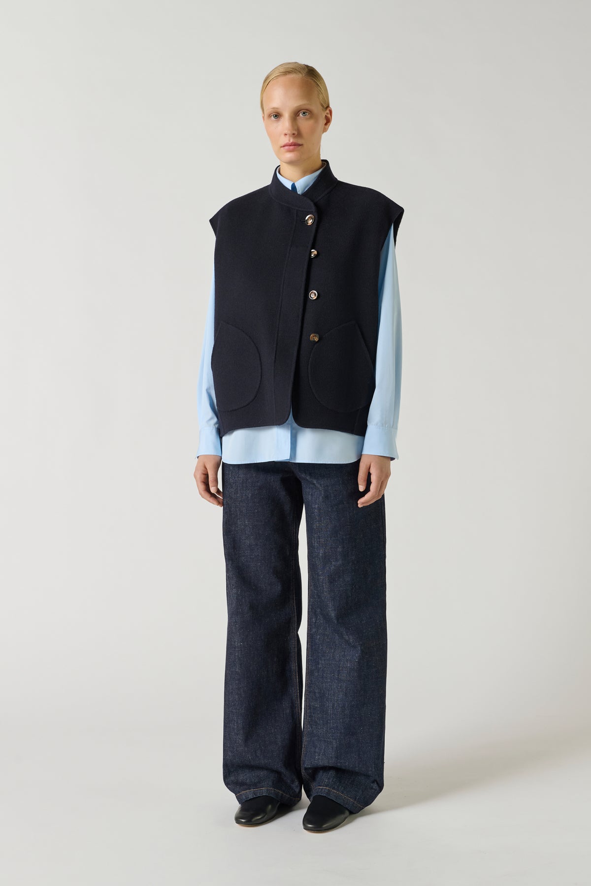 Blouson Adeline - Deep Navy - Laine - Femme