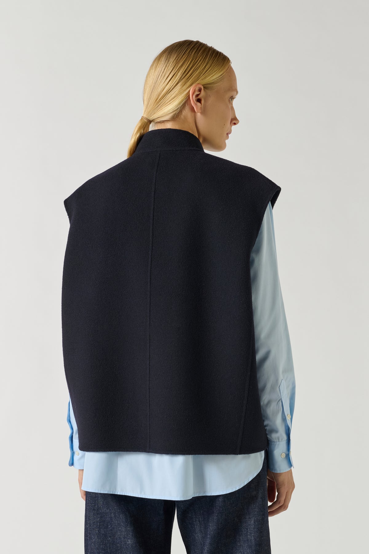 Blouson Adeline - Deep Navy - Laine - Femme vue 3
