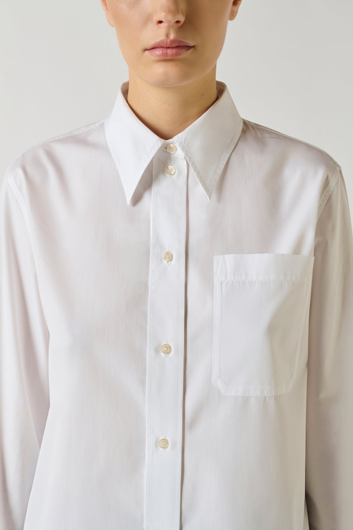 Chemise Saphir - Blanc - Coton - Femme vue 4