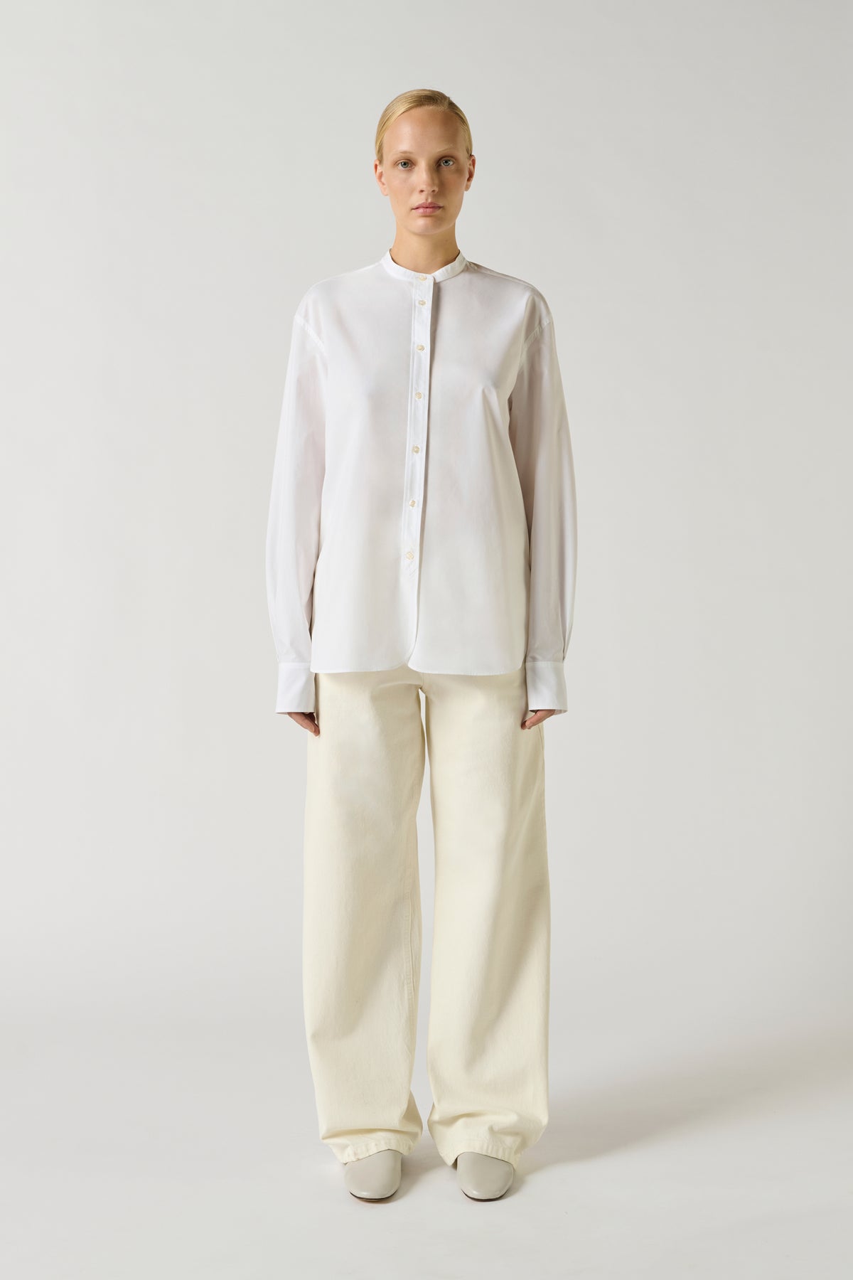 Chemise Bermudes - Blanc - Coton - Femme vue 2