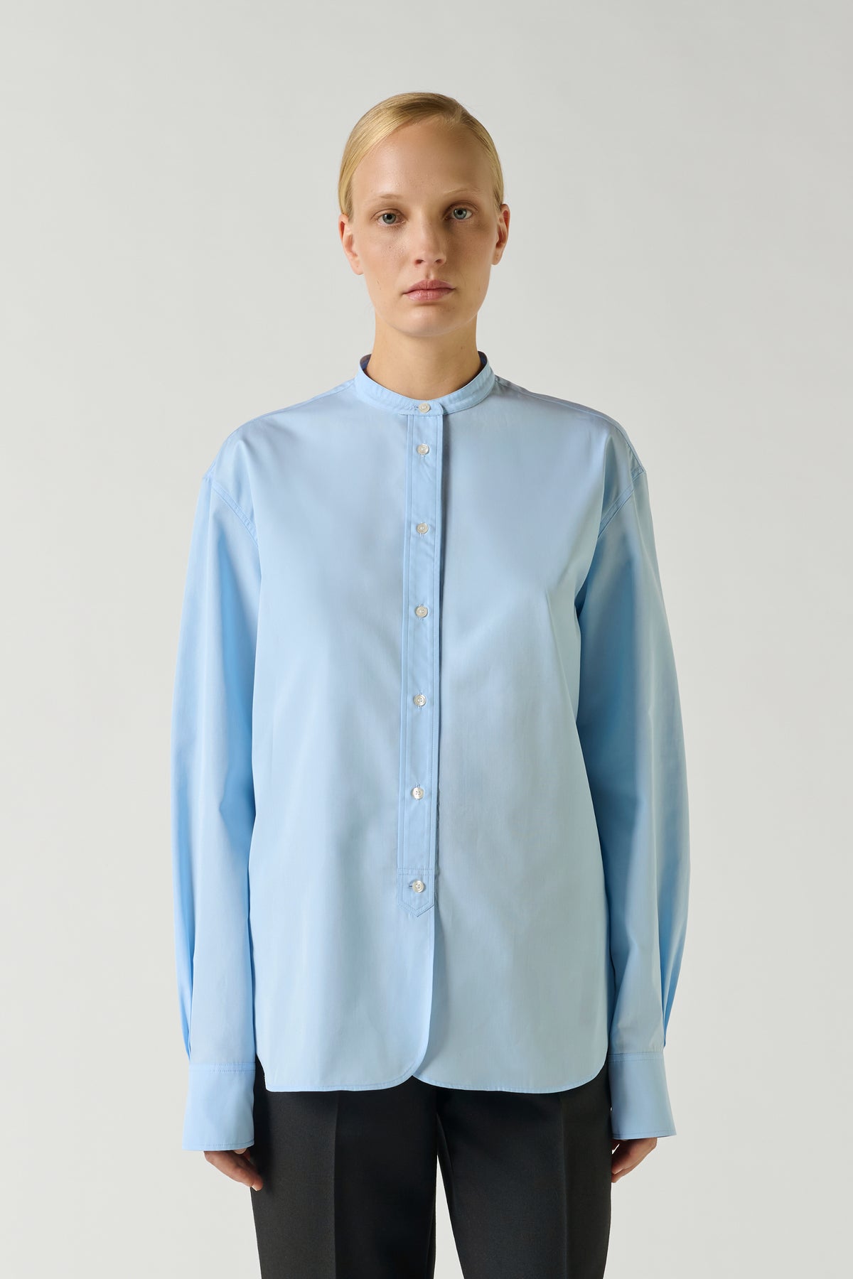 Chemise Bermudes - Bleu Ciel - Coton - Femme