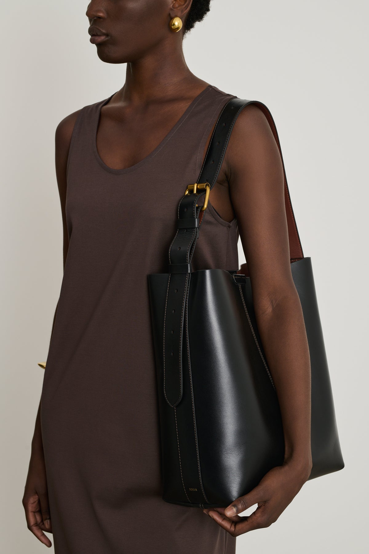 Delia Dress - Brown - Cotton - Women vue 2