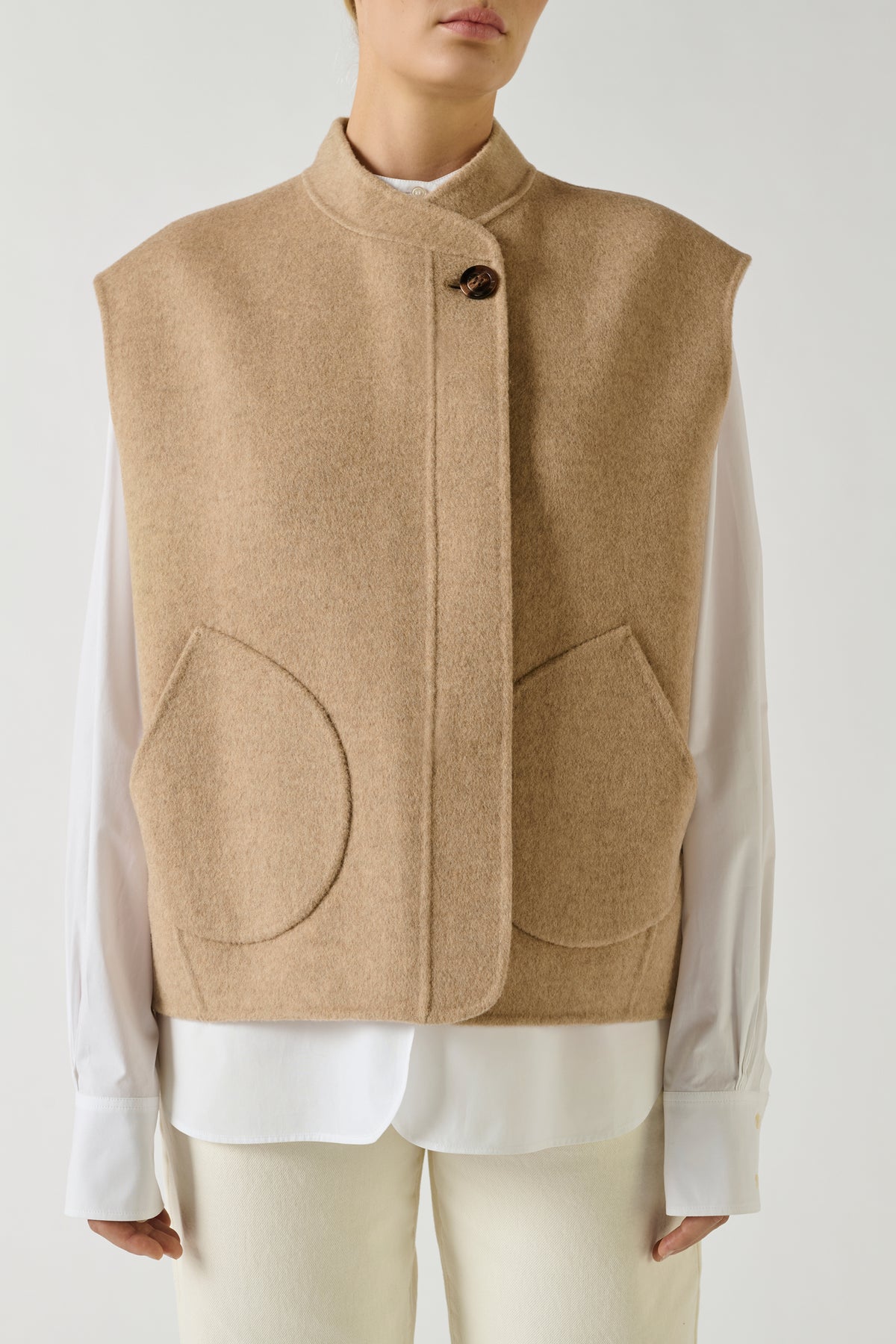 Blouson Adeline - Beige Chiné - Laine - Femme