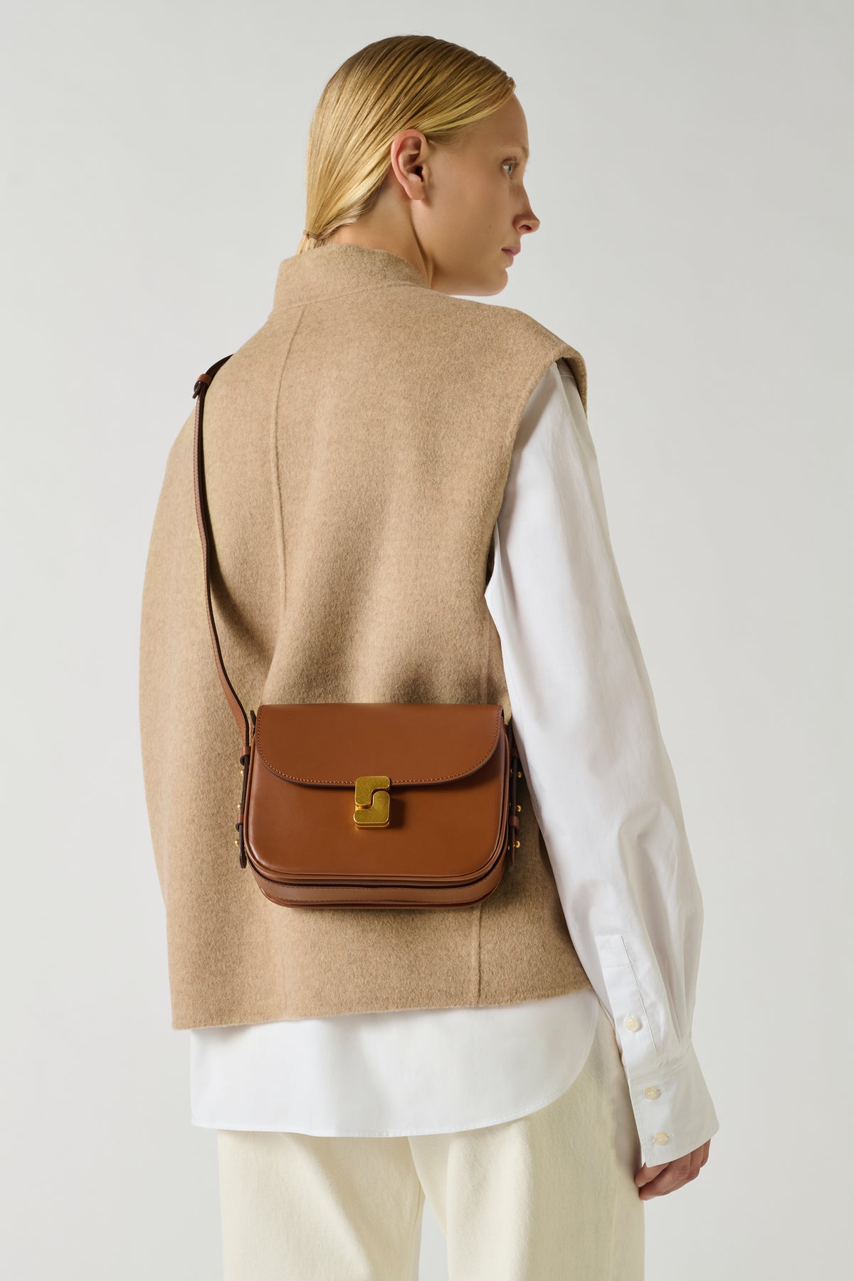 Sac Bellissima Mini - Noisette - Cuir - Femme vue 2