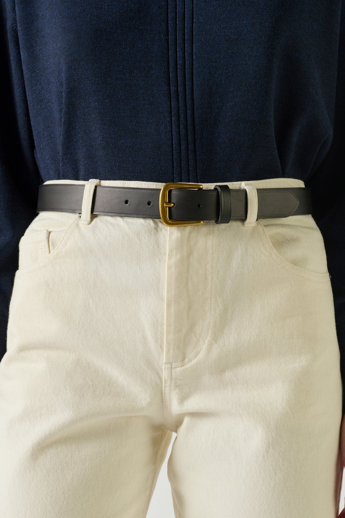 Ceinture Cafe - Noir - Cuir - Femme