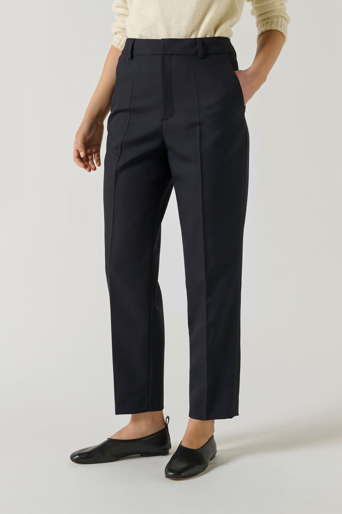 Pantalon Gabriel - Navy - Laine - Femme vue 2