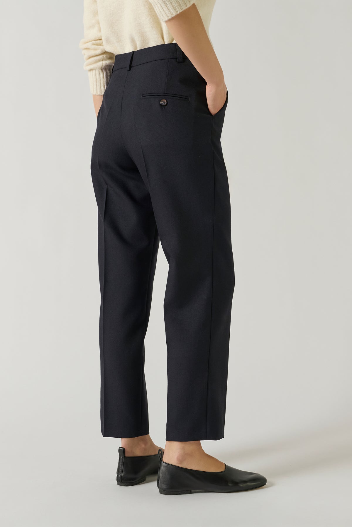 Pantalon Gabriel - Navy - Laine - Femme vue 3