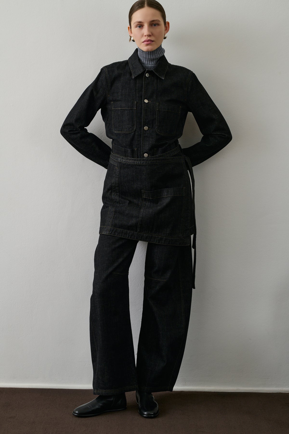 Veste Garry - Denim Brut Noir - Coton - Femme vue 4