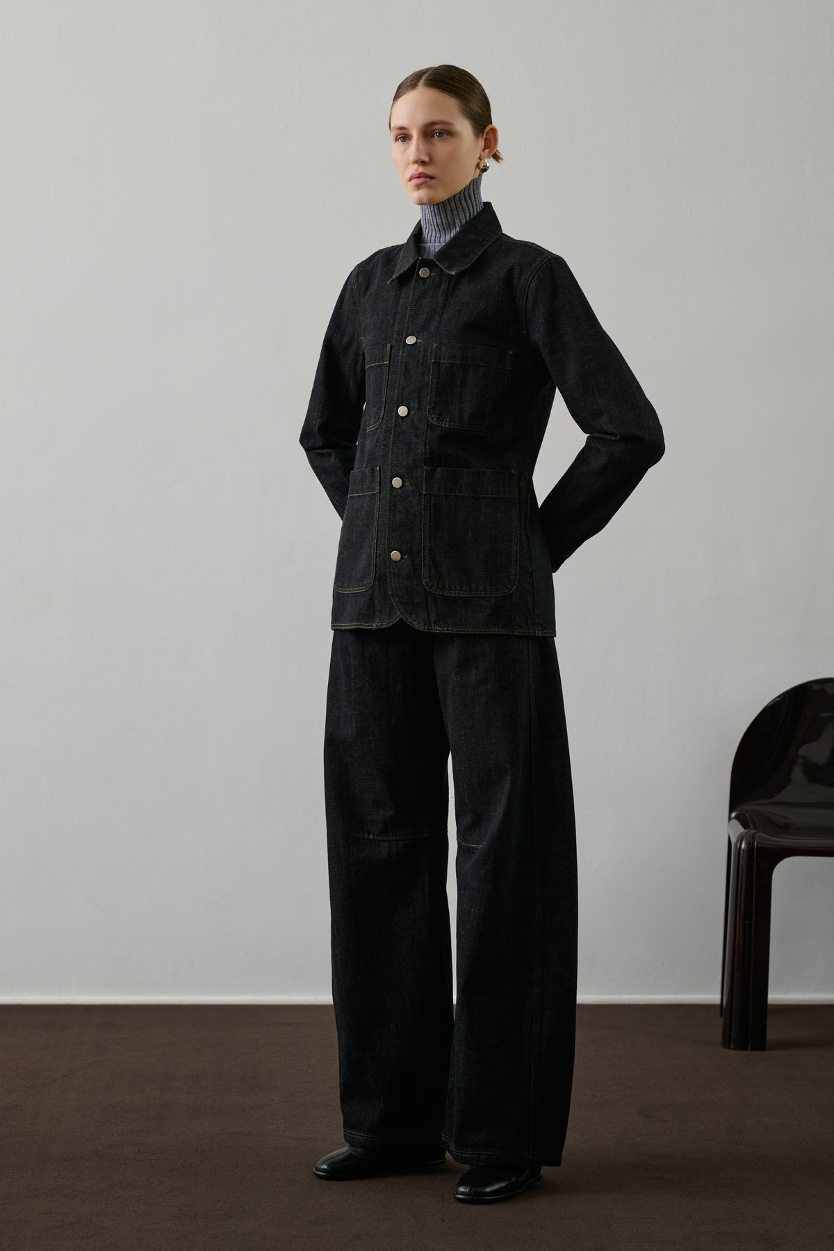 Veste Garry - Denim Brut Noir - Coton - Femme vue 1
