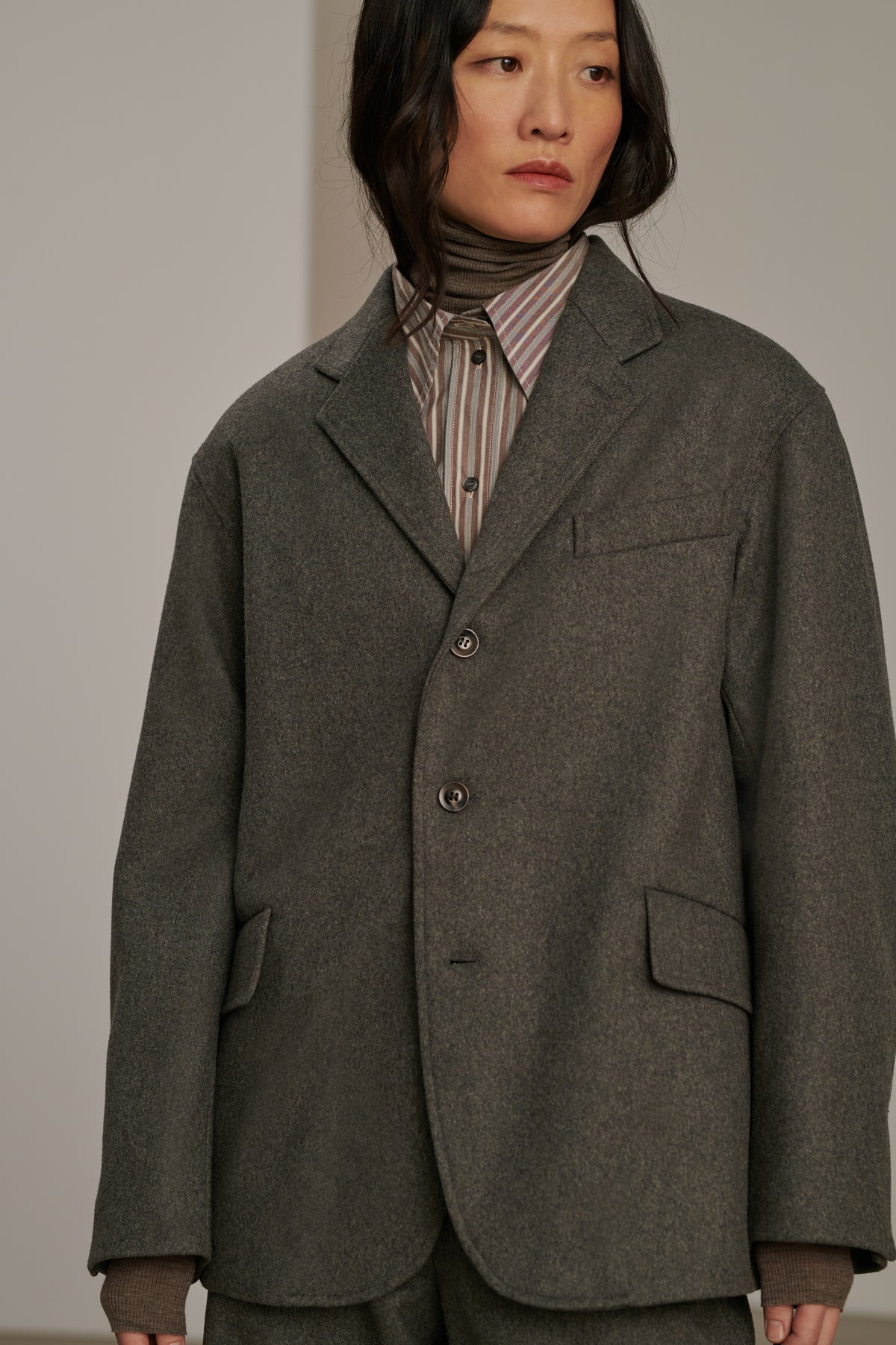 Veste Alexandra - Gris Clair - Laine - Femme vue 3