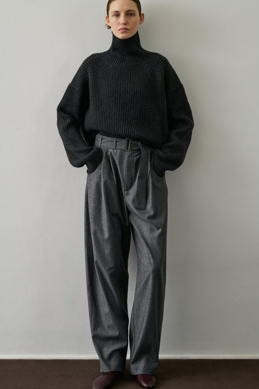 Pantalon Cole - Gris - Laine - Femme