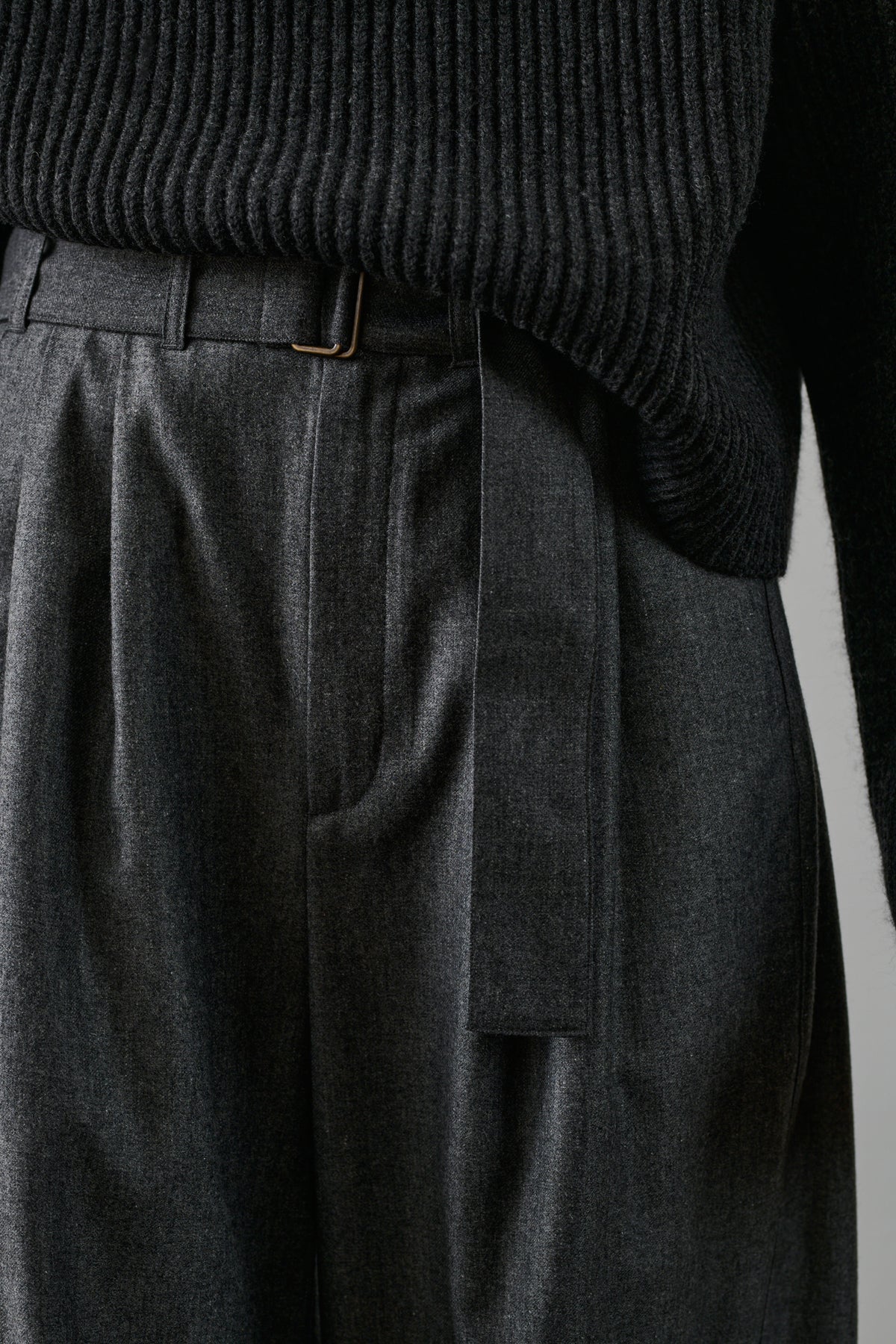 Pantalón Cole - Gris - Lana - Mujer