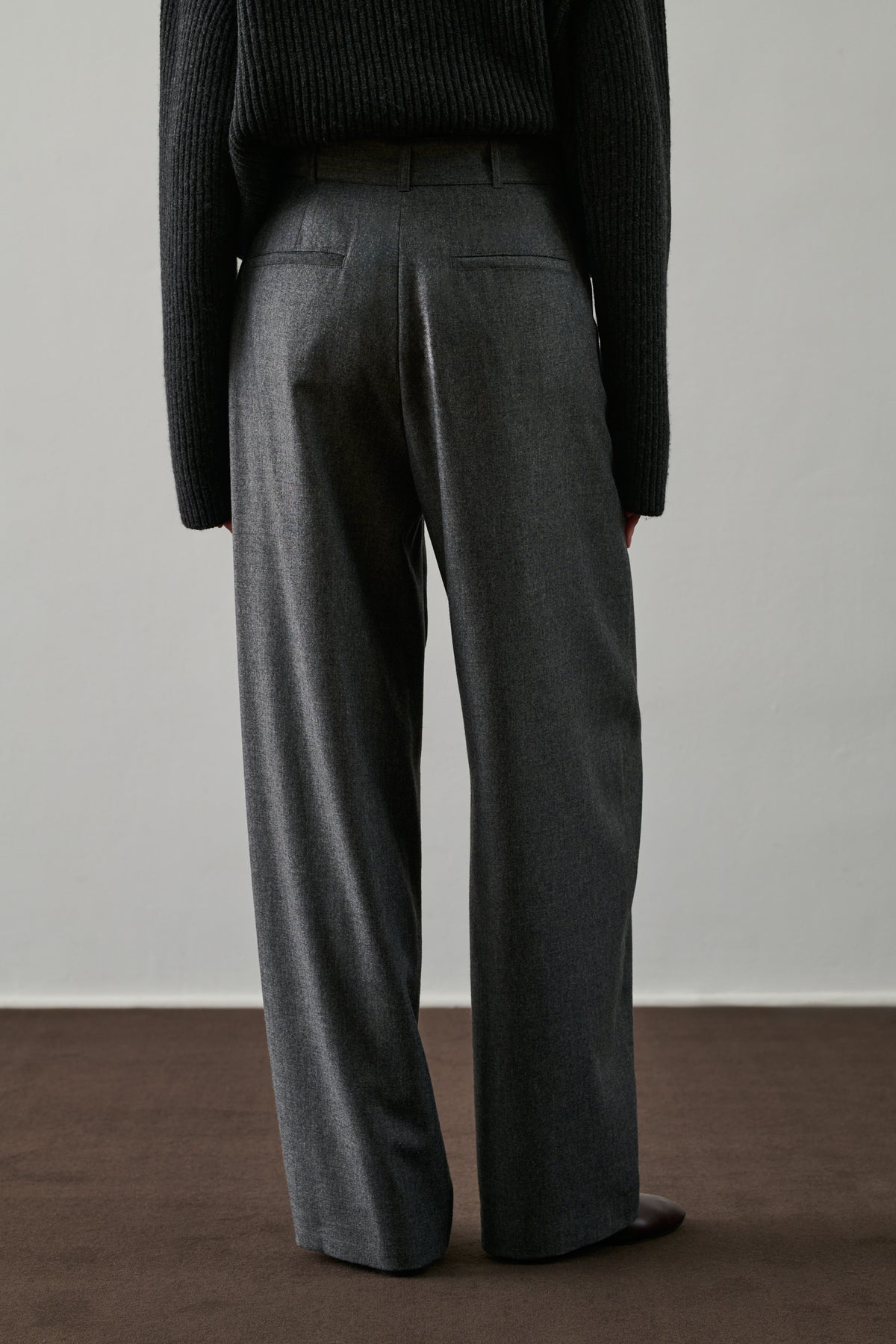 Pantalón Cole - Gris - Lana - Mujer vue 3