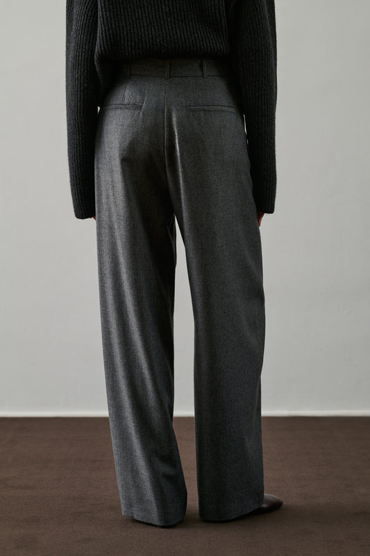 Pantalon Cole - Gris - Laine - Femme